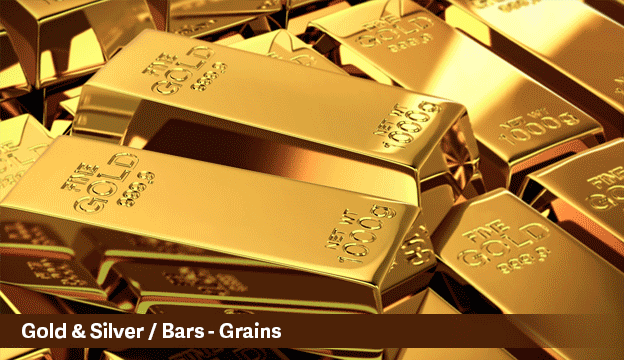 pure gold bars & grains